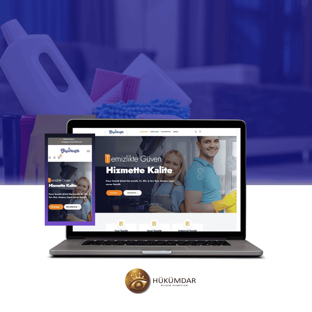 Temizlik firması web tasarım projesi
